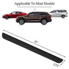 ASUBHA Car Rear Bumper Protector, Bumper Guard, Universal Rubber Anti Black