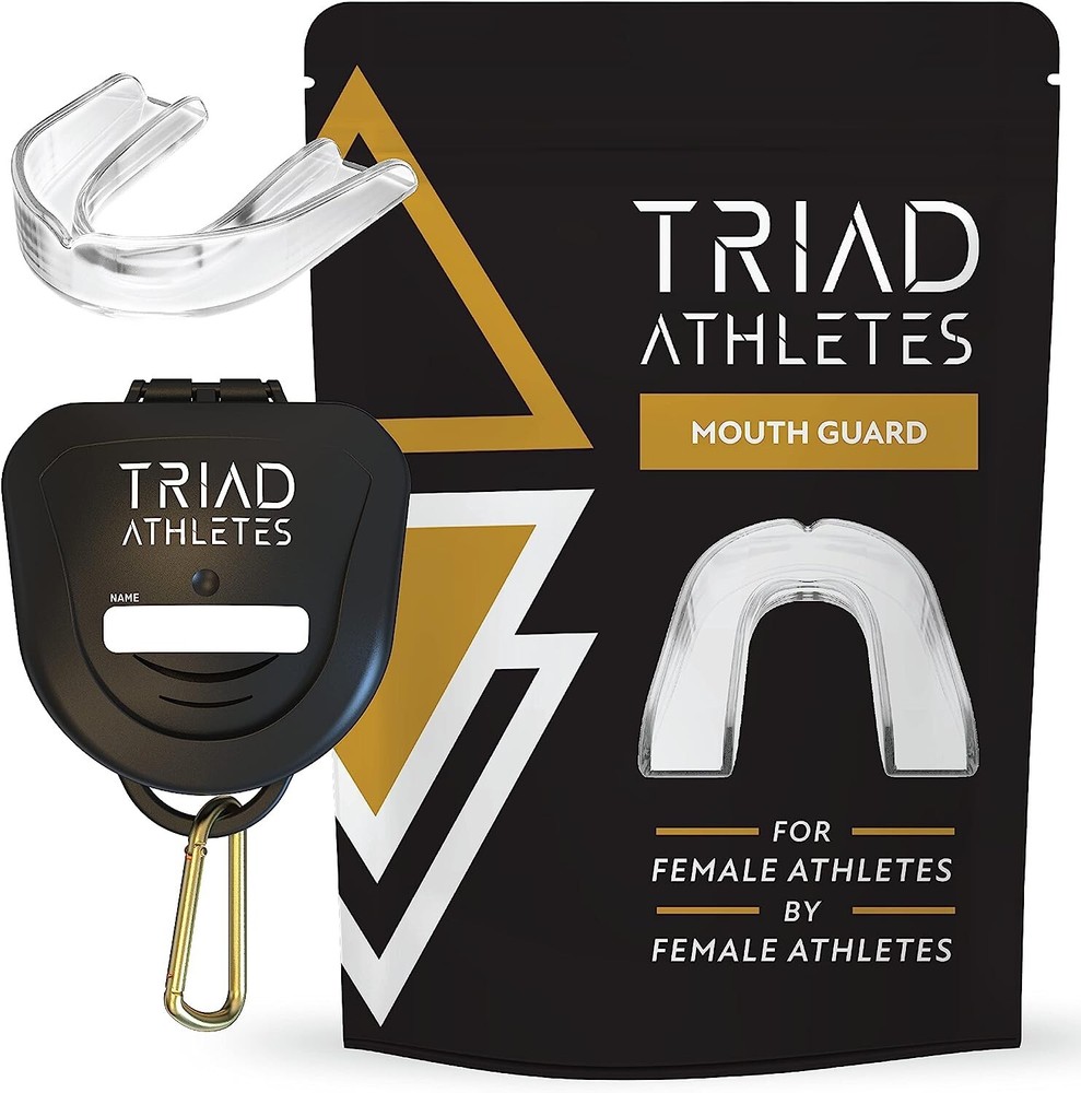Triad Athletes Sports Mouth Guard for Female Athletes 1 Pack (Crystal Clear) New