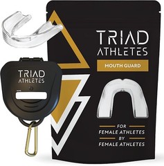 Triad Athletes Sports Mouth Guard for Female Athletes 1 Pack (Crystal Clear) New
