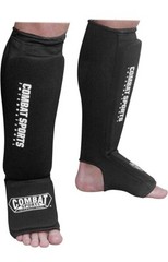 Combat Sports Washable MMA Elastic Cloth Shin and Instep Padded Guards