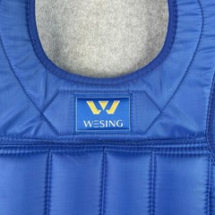 Wesing Martial Arts Boxing Chest Protector MMA Sanda Chest Guard Blue Small