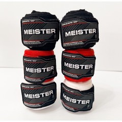 3 PAIRS (6 Total) PACK ADULT 180″ HAND WRAPS Elastic Meister MMA Boxing Wraps