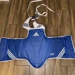 Adidas Reversible Taekwondo Chest Protector Hogu Red Blue Adult Size XL
