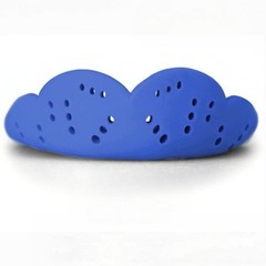 SISU MAX Custom Fit 2.4mm Mouthguard for High-Impact Sports, Royal Blue