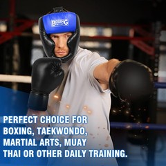 2 Pack Boxing Headgear, Boxing Gear Equipment Training Sparring Safety Head G…