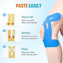 Kinesiology Tape for Knees,Knee Support&Stability,Knee Pain Relief Athletic Tape