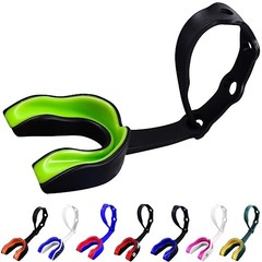 Strapped Mouth Guard for Football, Youth (Age 12 & Below) Green Monster