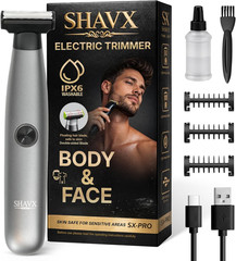 Groin & Body Hair Trimmer Electric Shaver for Men – Pubic & Ball Full Body Groom