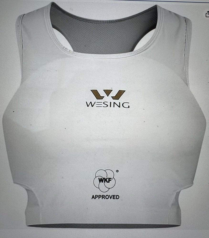 WESING WKF Approved Karate Chest Protector for Women Size Medium New In Package