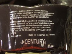 Century Pad Set Helmet/Shin Pads (Adult M/L) & Foot (5/6) & Hand Pads (S)