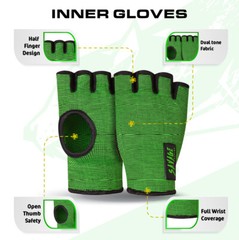 Compression Sleeves Boxing Hand Wraps Elastic Quick Wraps Fist Protection Green