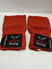 Jayefo Padded Inner Gloves Boxing – Elastic Speed Wraps Red two layers gel S/m