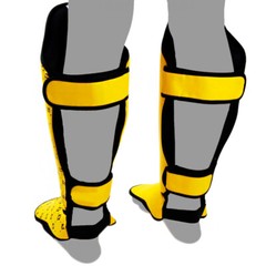 Fairtex SP5 Shin Guards Muay Thai Boxing MMA Kickboxing Martial Arts Yellow