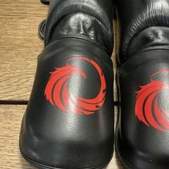 Phoenix Fight Gear Shin Guards with Extra Padding – Black – MMA-Muay Thai-Size M
