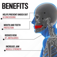 NewHour Basic Sports Mouthguard for Boxing, Kids; Teens; Adults, Bone White