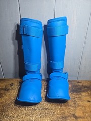Wesing Karate Shin Blue Size XL Instep Guard WKF Karate Shin Pad