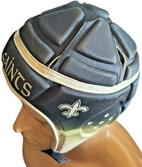 showtime athletics SAINTS YXL soft shell headgear made in pakistan