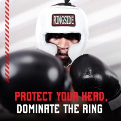 Ringside Competition Boxing Headgear Enhanced Protection Adjustable Fit Leather