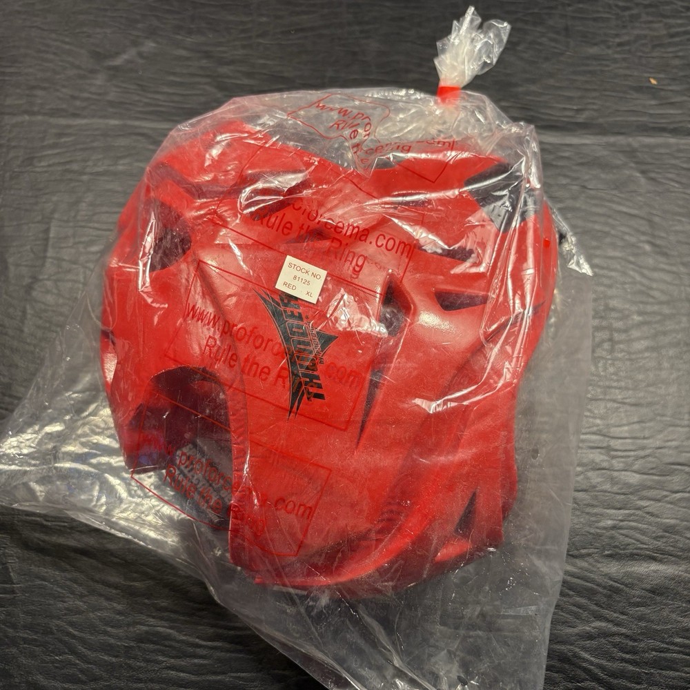 Thunder by ProForce Red Headguard Sparring Gear Head Protection Size XL