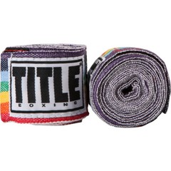 Title Boxing 180″ Semi Elastic Mexican Handwraps – Rainbow