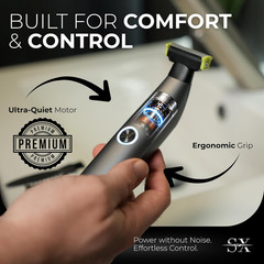 Groin & Body Hair Trimmer Electric Shaver for Men – Pubic & Ball Full Body Groom