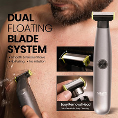 Groin & Body Hair Trimmer Electric Shaver for Men – Pubic & Ball Full Body Groom