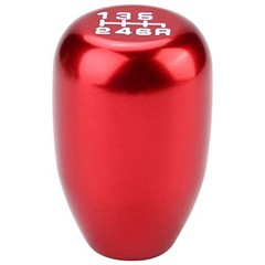 Weighted Metal Shift Knob (157g) 6-Speed Universal Manual for Real Car & Red