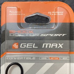 Shock Doctor Sport Gel Max Mouthguard Adult Convertible Black Gel Fit Age 11+