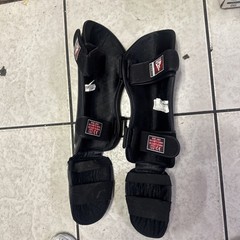 RDX SGR T1 MMA Giant Inside Shin Instep Guards Black SIZE 152-170cm MEDIUM