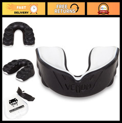 Mouthguard for Sports – Venum Challenger, Black/Ice, Shock Absorbing, Comfortabl