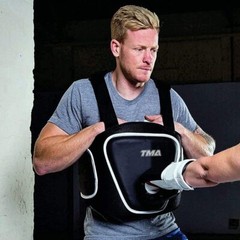 Boxing Belly Pad Chest Guard MMA Body Protector Martial Arts Rib Shield Armor