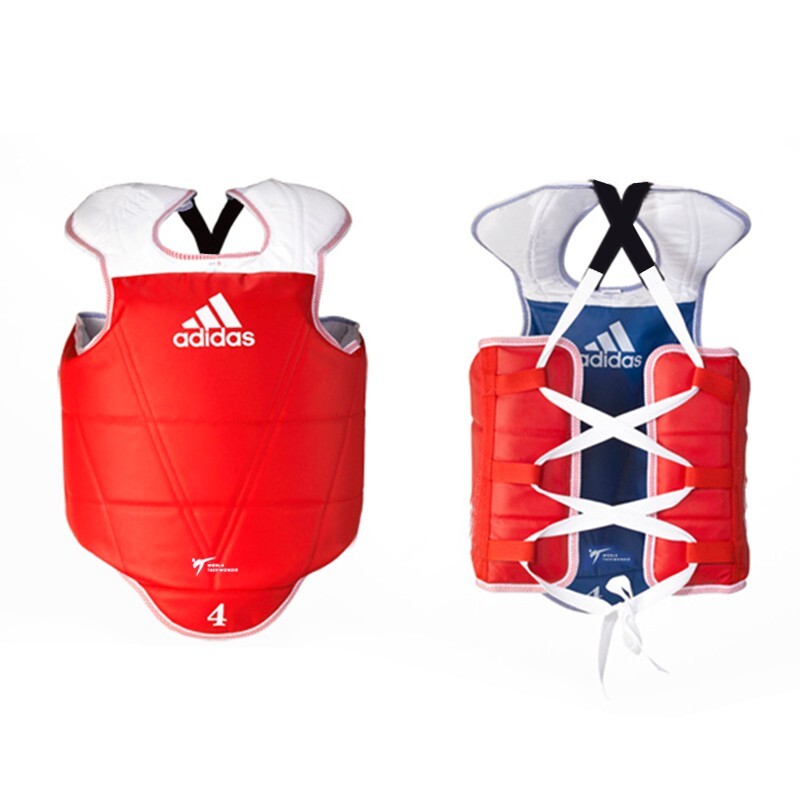 adidas reversible body chest protector/TAEKWONDO/KARATEDO/SIZE ALL