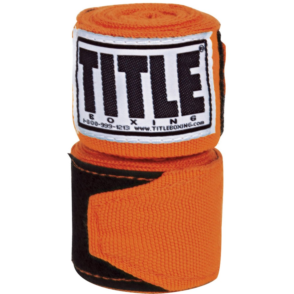 Title Boxing 180″ Semi Elastic Mexican Handwraps – Orange