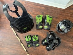 Premier Martial Arts Youth Size Gear (Gloves, Boots, Shield, Helmet, Stick)