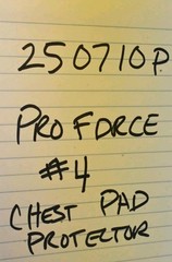 Pro Force Chest Pad Protector Taekwondo Red/Blue Reversible Sz # 4