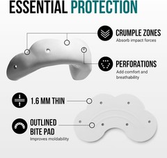 Go Mouthguard, Snow White – Low-Profile Front Tooth Protection for Soccer, Ba…
