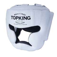 Top King Boxing Sparring Helmet TKHGEC-LV “EXTRA COVERAGE” White