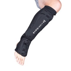 Kickboxing, Muay Thai MMA Martial Arts Shin Guards, Instep Guard Large, Black