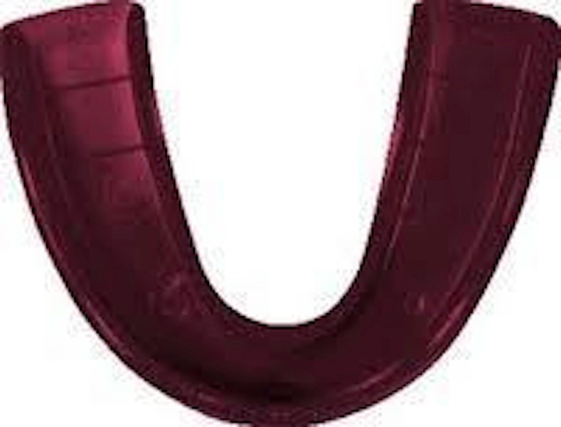 NEW Maroon Crimson Mouth Guard Mouthguard Piece Teeth Protection Karate Football