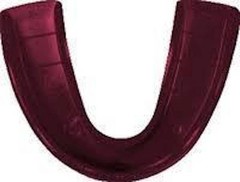 NEW Maroon Crimson Mouth Guard Mouthguard Piece Teeth Protection Karate Football
