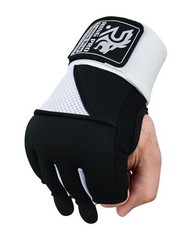 RING PRO Elite Gel Quick Wraps Black White Boxing Inner Gloves Wrist Support
