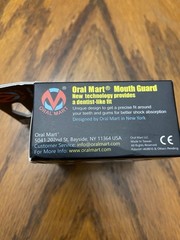 Oral Mart Youth Sports Mouth Guard Black Blue Kids Unisex w/ Case SH-CA11005