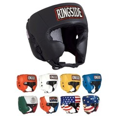 Ringside Competition Boxing Headgear Black Lightweight Durable Sparring Gear