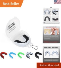 6 Pack Sports Mouthguard, Kids & Youth Mouth Guard with Case for Boxing, MMA,…