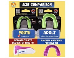 Oral Mart Black/Green Youth Mouthguard for Kids – Karate, Flag Football, MMA