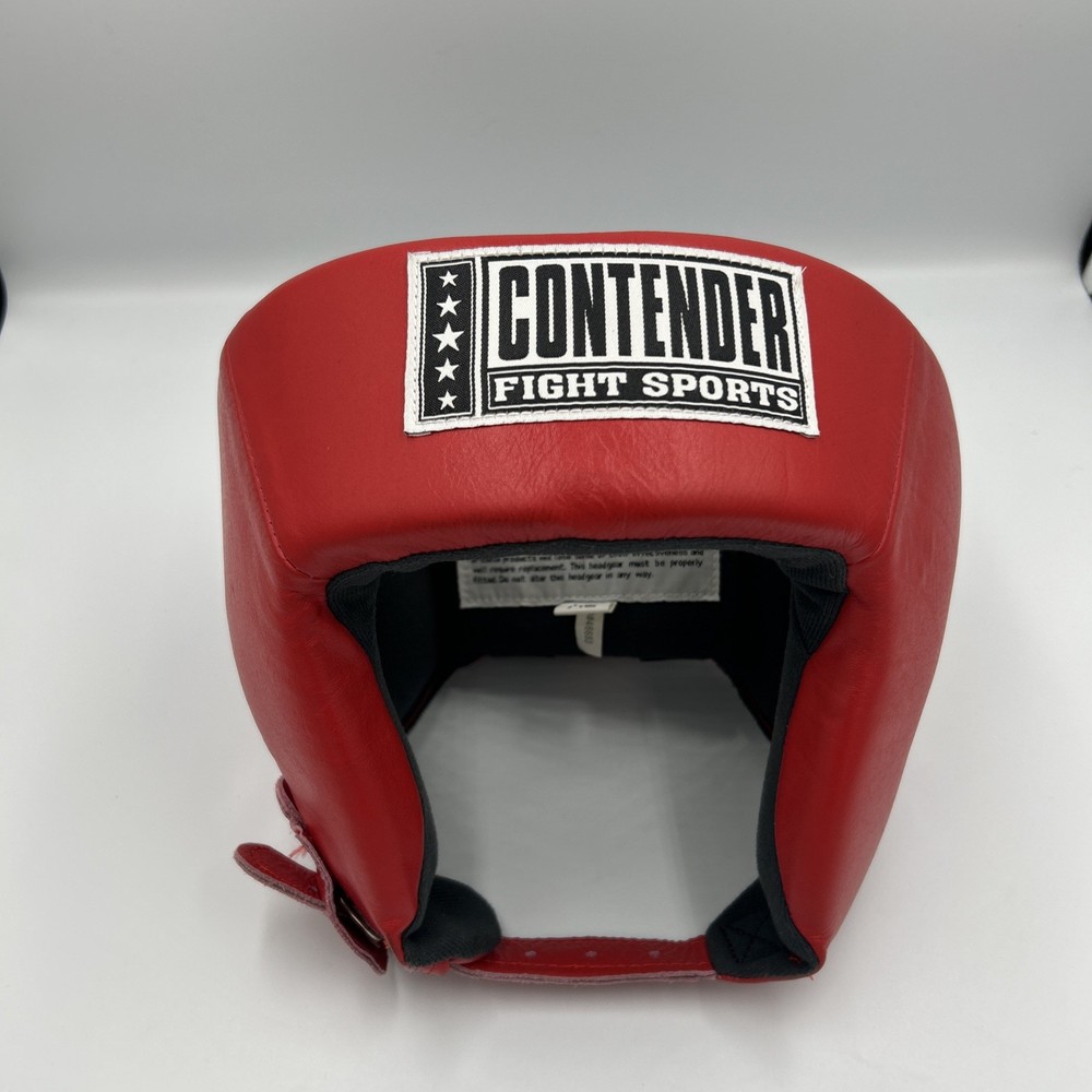 Contender Fight Sports USA Boxing Headgear XL Red Leather Sparring AHG.1
