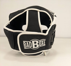 Badboxe Boxing Headgear Muay Thai MMA Sparring Headgear Black L/XL