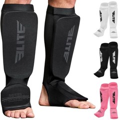 Elite Sports Shin Instep Training Pads Kick Boxing MMA Muay Thai NWOT S-M