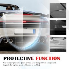 6.56Ft Car Rear Bumper Protector Guard,6-Hole Car Bumper Protector Provides