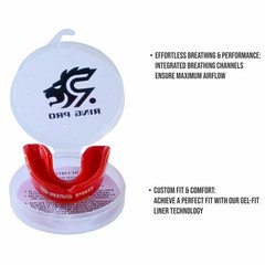 Ring Pro Boxing Mouthguard Boil & Bite Red MMA Football Adult Teeth Guard